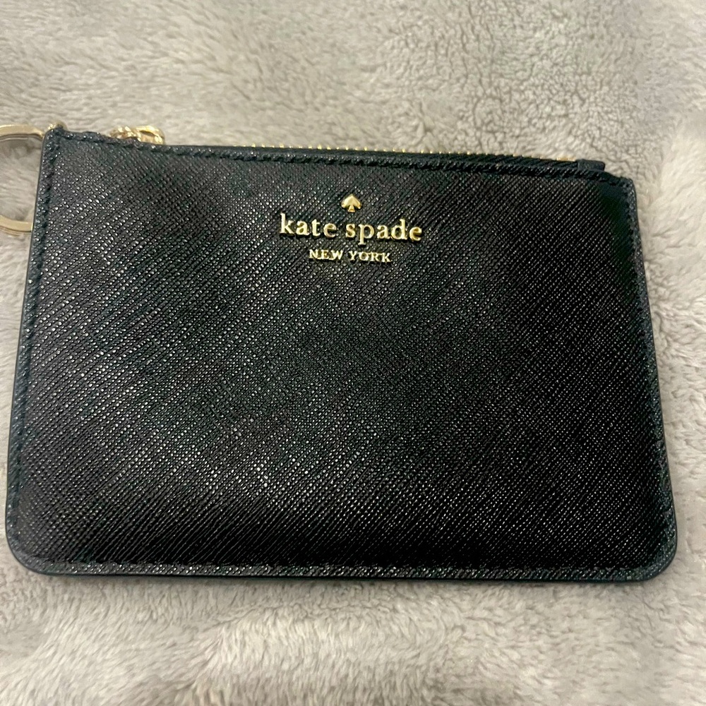 Brand new, Kate Spade keychain/wallet in black.